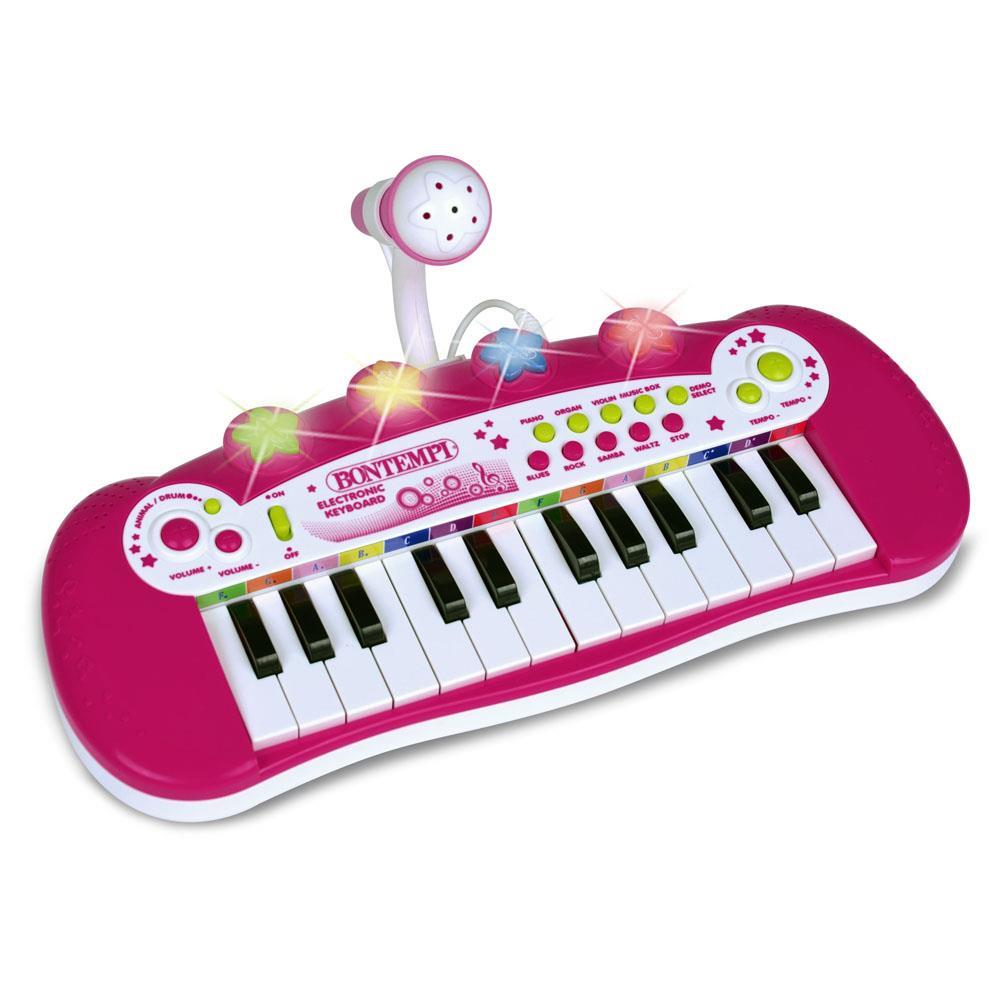 BONTEMPI TASTIERA ELETTRONICA A 24 TASTI CON MICROFONO I-GIRL 12 2971