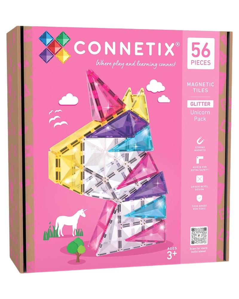 CONNETIX PANNELLI MAGNETICI UNICORN GLITTER 56 PZ
