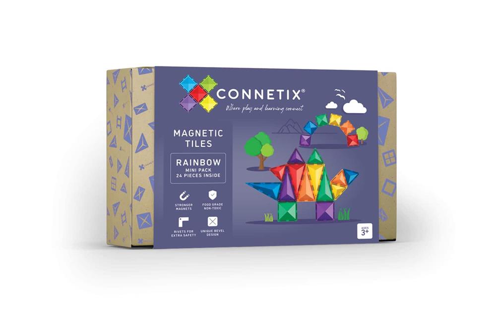 CONNETIX PANNELLI MAGNETICI RAINBOW MINI PACK 24 PZ