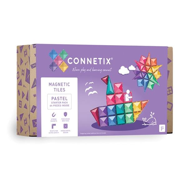 CONNETIX PANNELLI MAGNETICI PASTEL STARTER PACK 64 PZ