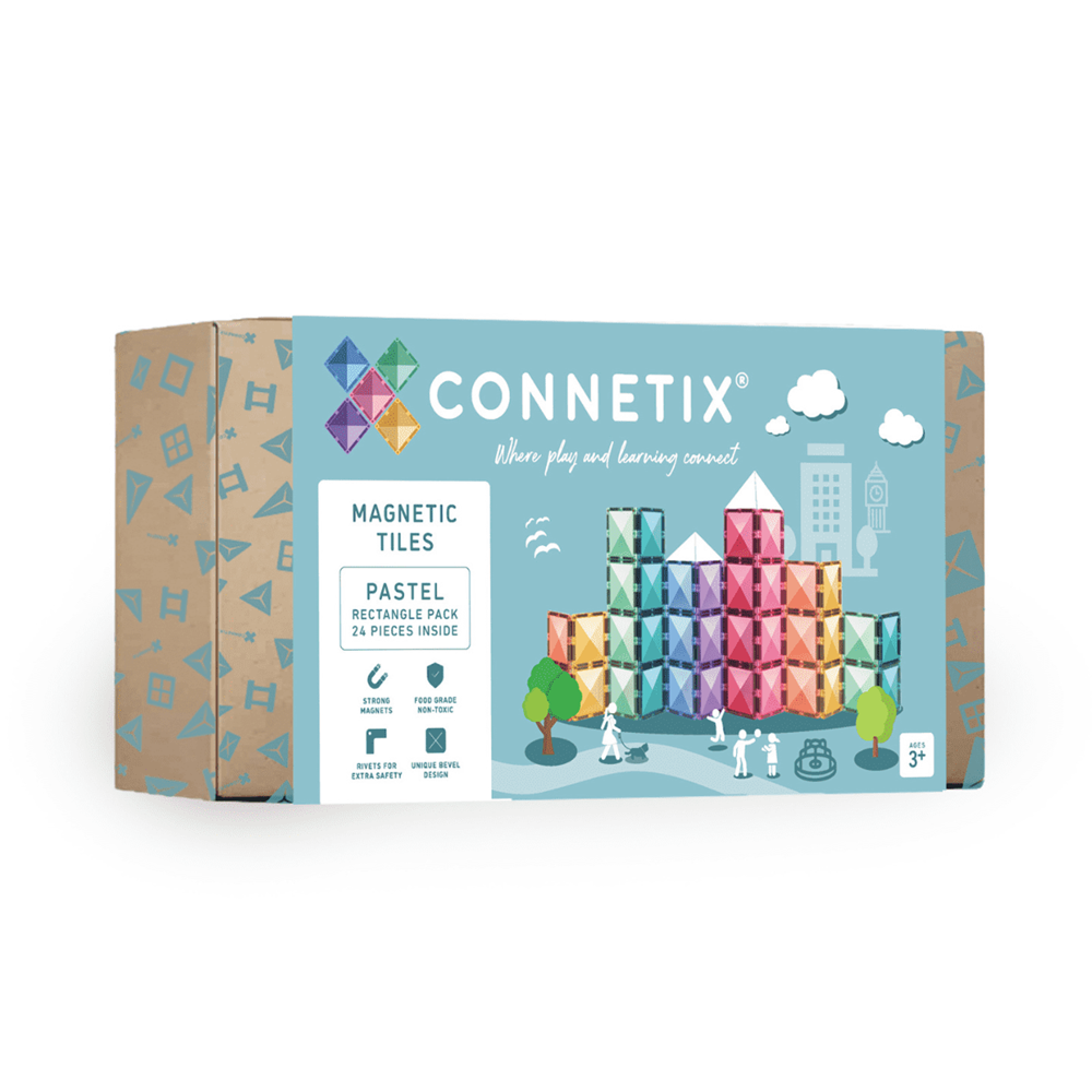 CONNETIX PANNELLI MAGNETICI PASTEL RETTANGOLI 24 PZ