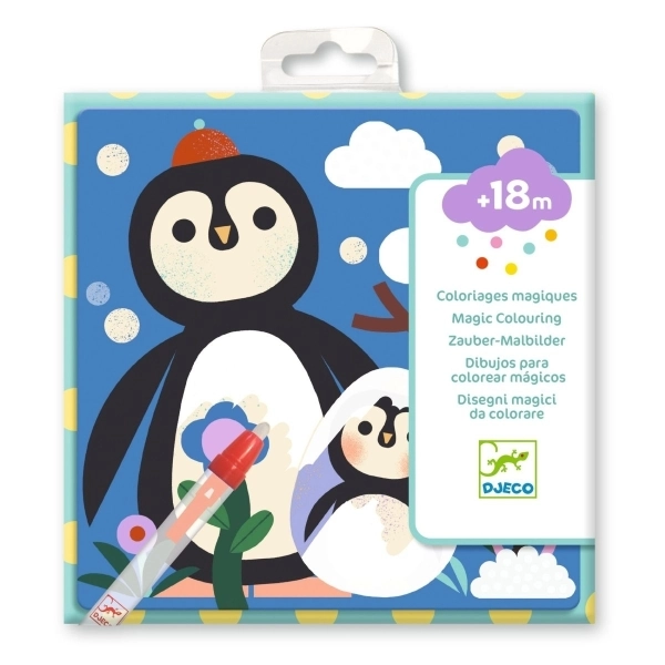 DJECO MAGIC COLORING. PEEKABOO! BABY ANIMALS AROUND THE WORLD DJ00952