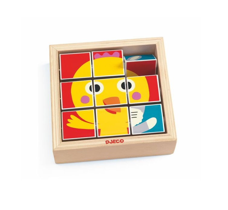 DJECO  TOURNAFERME 3 PUZZLE IN LEGNO 9 PZ DJ01954