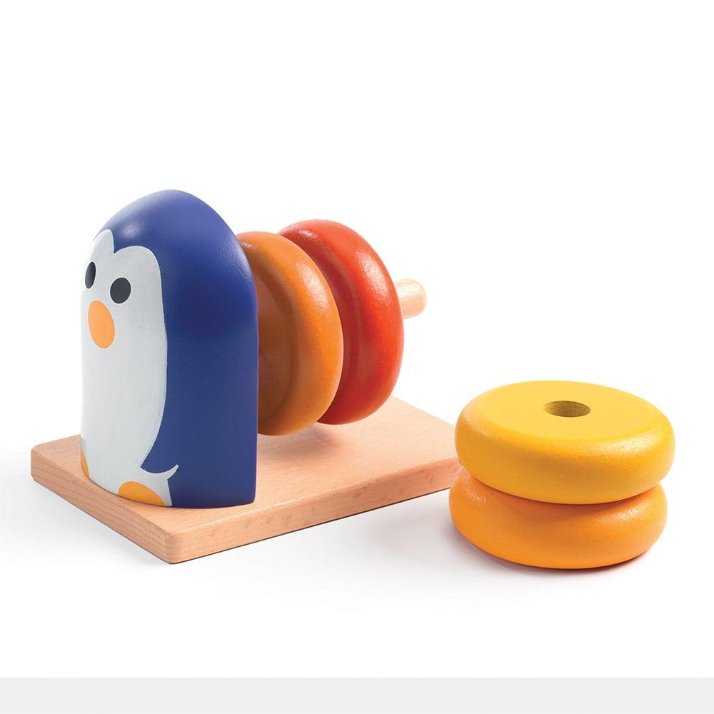 DJECO PENGUIN BASIC - IMPILABILE IN LEGNO DJ06218