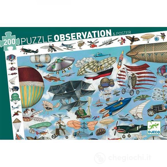 DJECO OBSERVATION PUZZLE - AEREO CLUB 200 PEZZI DJ07451