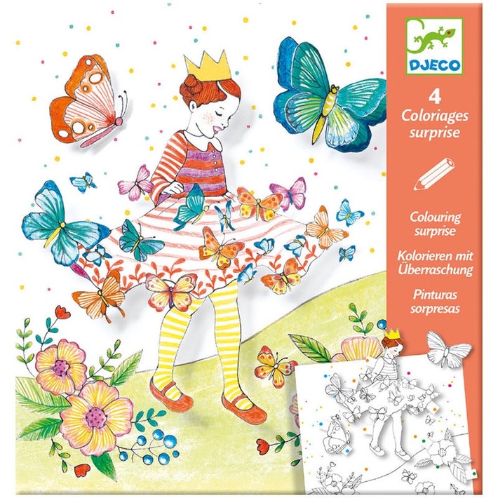 DJECO LADY BUTTERFLY - FOGLI DA COLORARE DJ09629