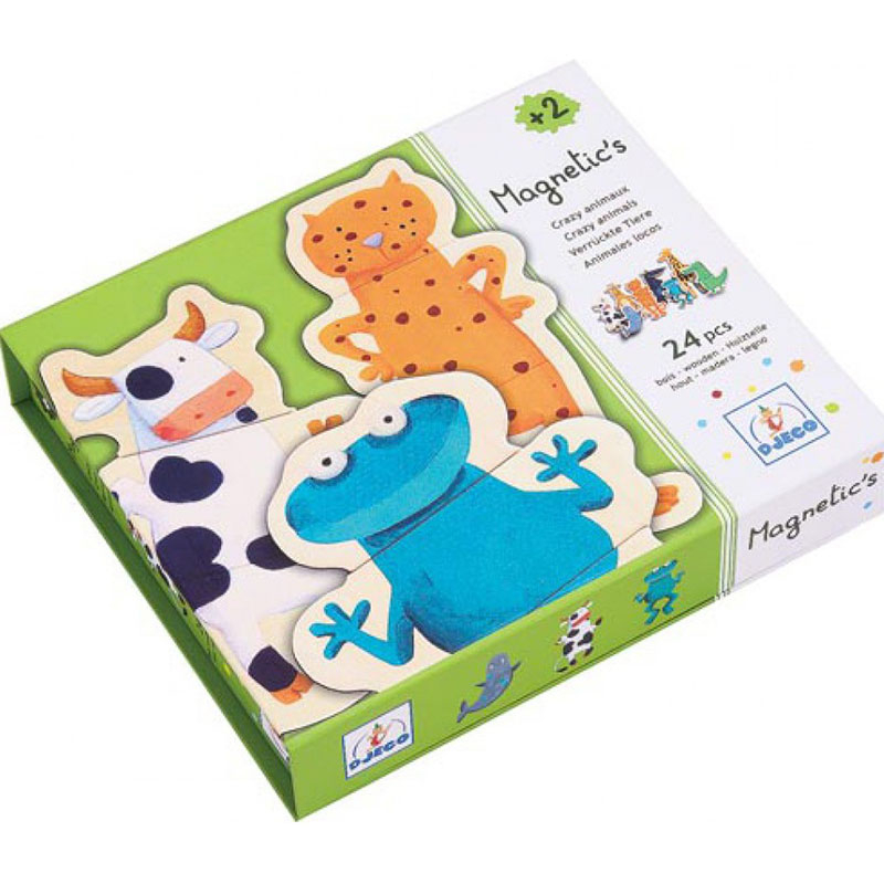 DJECO PUZZLE MAGNETICO ANIMALI IN LEGNO DJ03111