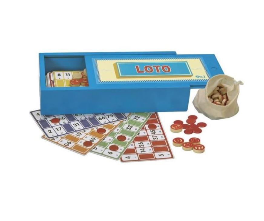 GIOCO DEL BINGO IN SCATOLA DI LEGNO 66330