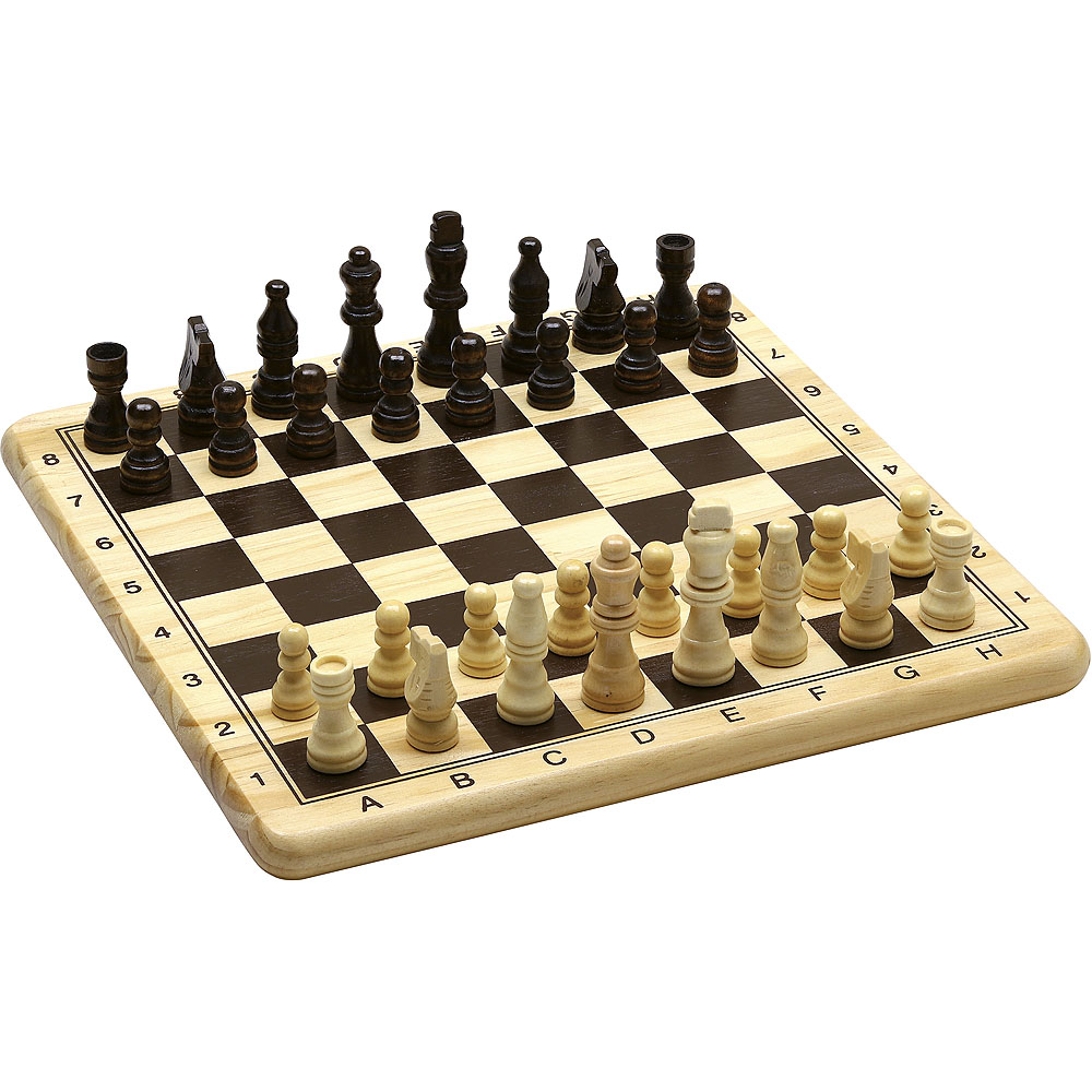 GIOCO DEGLI SCACCHI E DAMA IN LEGNO 29X29X2 CM 66430