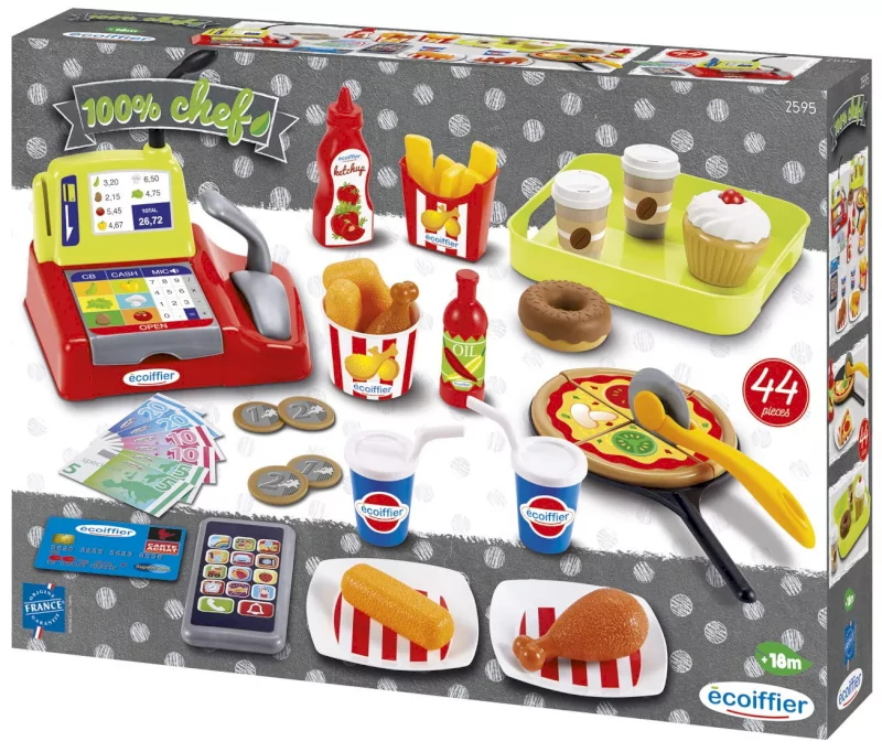 ECOIFFIER 100% CHEF SET ACCESSORI FAST FOOD 02595