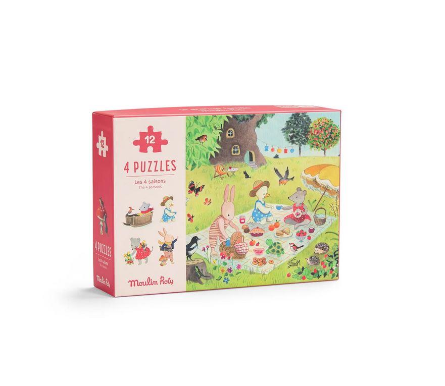 MOULIN ROTY 4 PUZZLE DELLE STAGIONI, 4X12PZ 632440