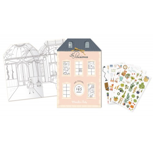 MOULIN ROTY QUADERNO CASA DA COLORARE CON STICKERS 642544