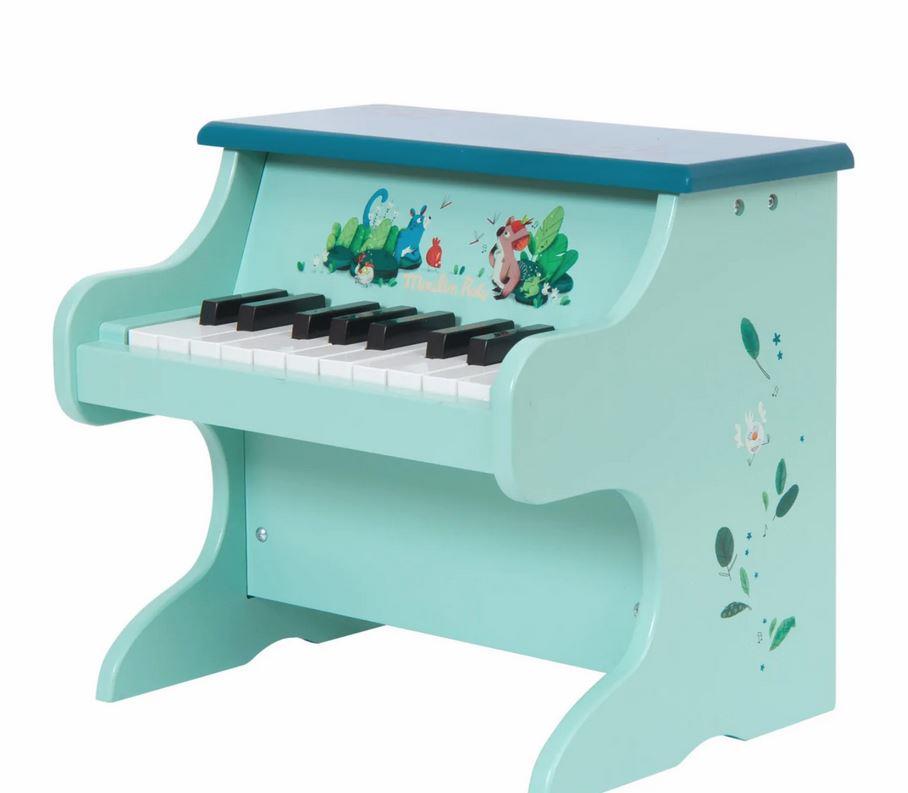 MOULIN ROTY PIANOFORTE PER BAMBINI IN LEGNO DANS LA JUNGLE 668413