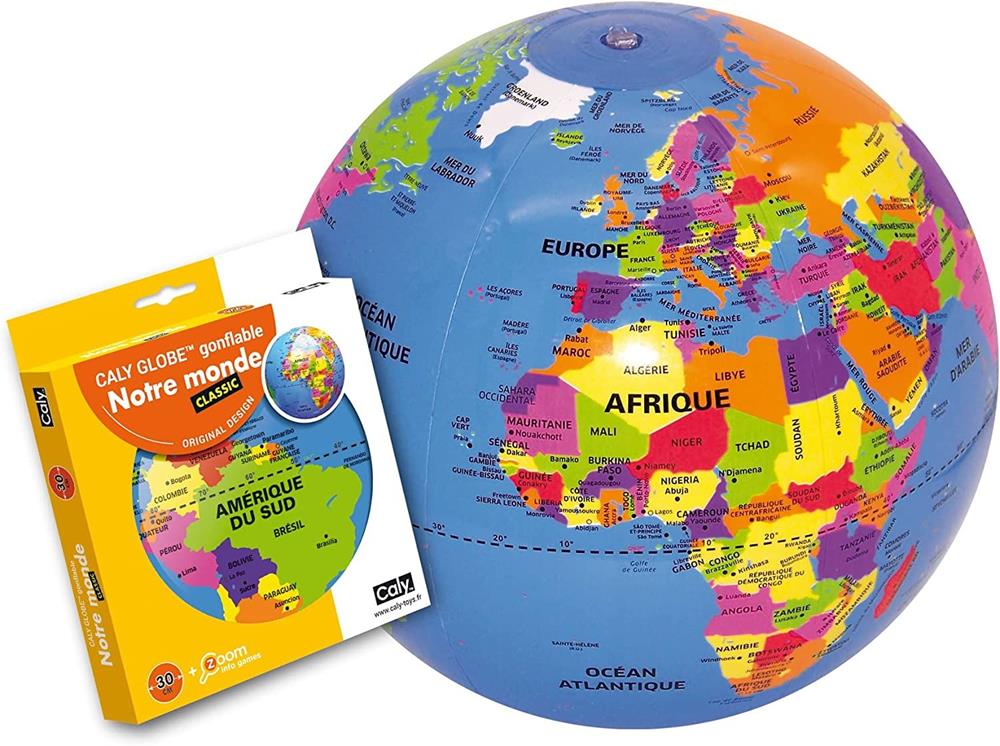CALY MAPPAMDONDO GONFIABILE IL NOSTRO MONDO 30 CM 5900010