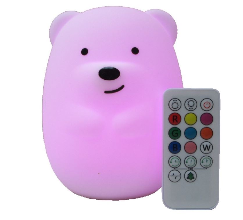 SIMPLY LAMPADA SILICONE CAMBIA COLORI GRANDE ORSO 83879