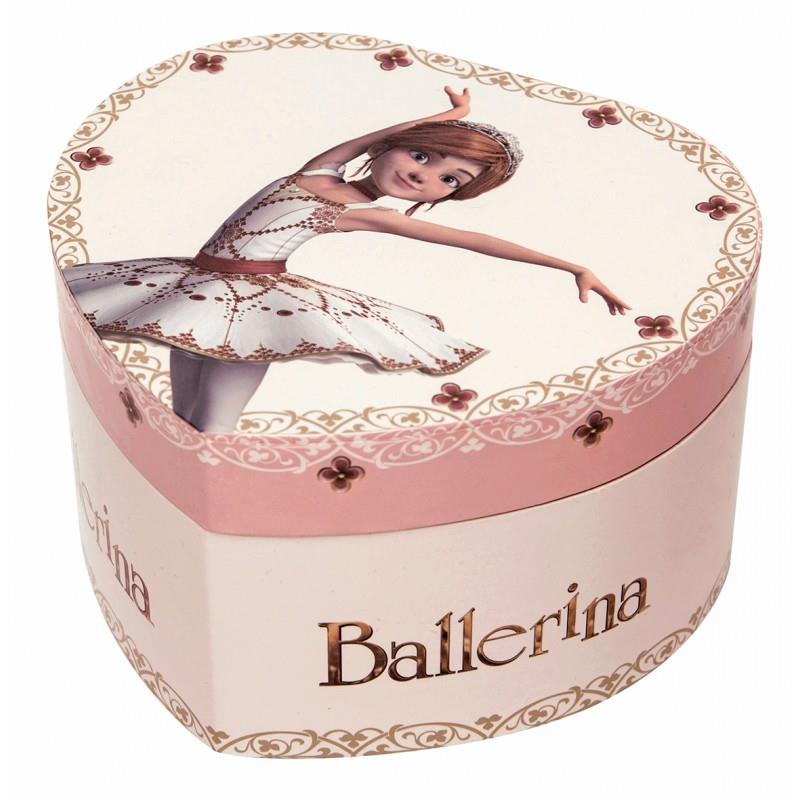 TROUSSELIER PORTAGIOIE CARILLON A CUORE BALLERINA - SI ILLUMINA AL BUIO S30111