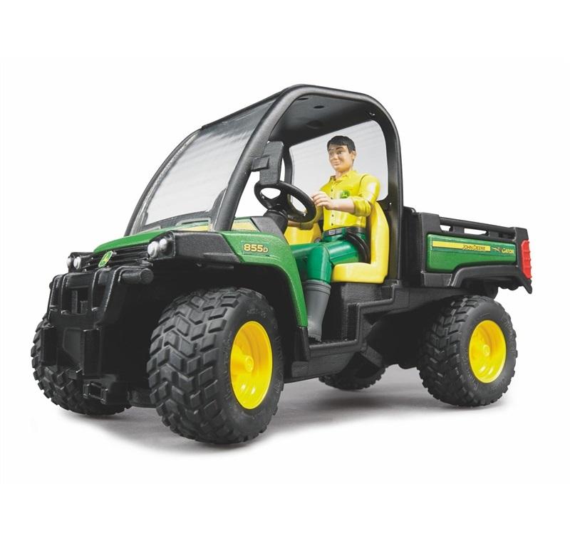 BRUDER JOHN DEERE GATOR 855D CON PERSONAGGIO 2490