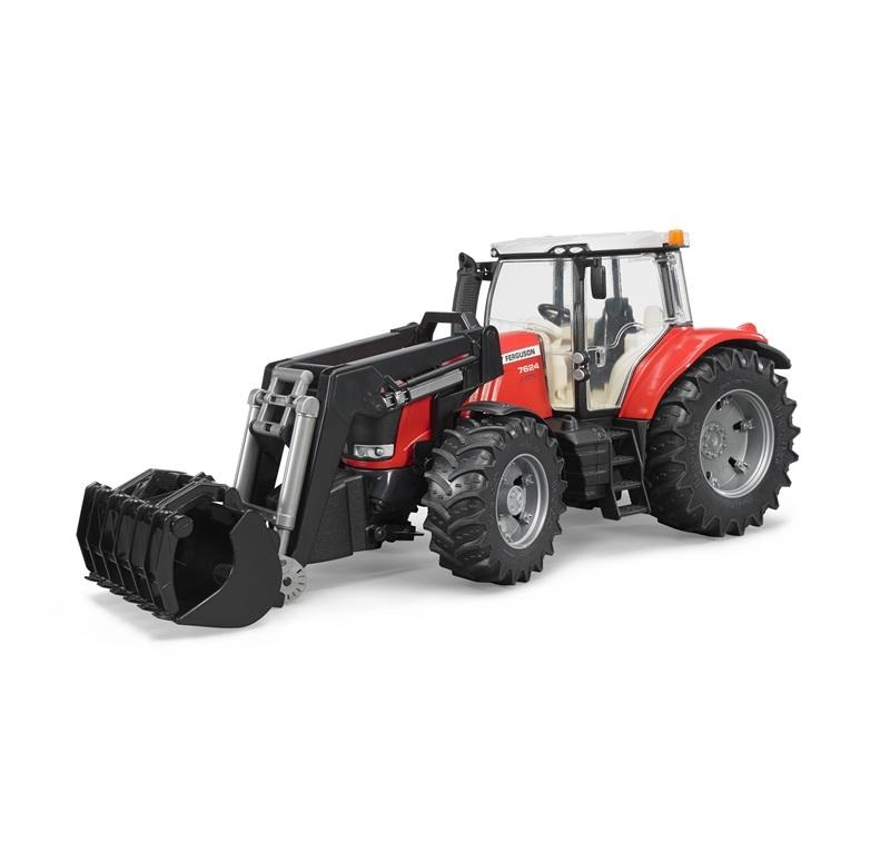 BRUDER TRATTORE MASSEY FERGUSON 7600 CON BENNA 3047