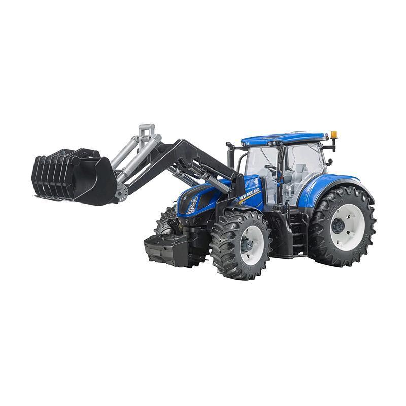 BRUDER  TRATTORE NEW HOLLAND T7.315 CON BENNA 3121<br />