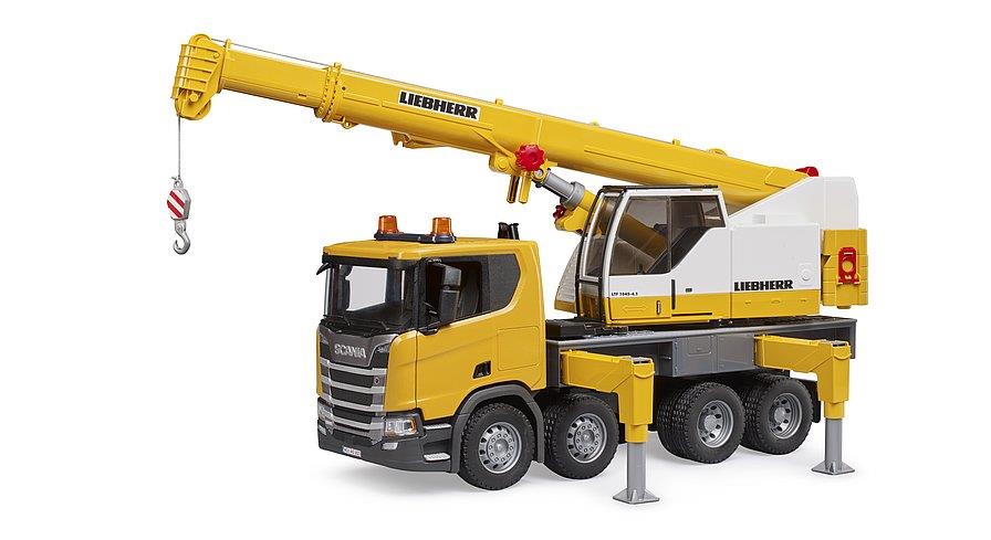 BRUDER SCANIA SUPER 560R AUTOGRU LIEBHERR CON MODULO LUCI E SUONI 3571