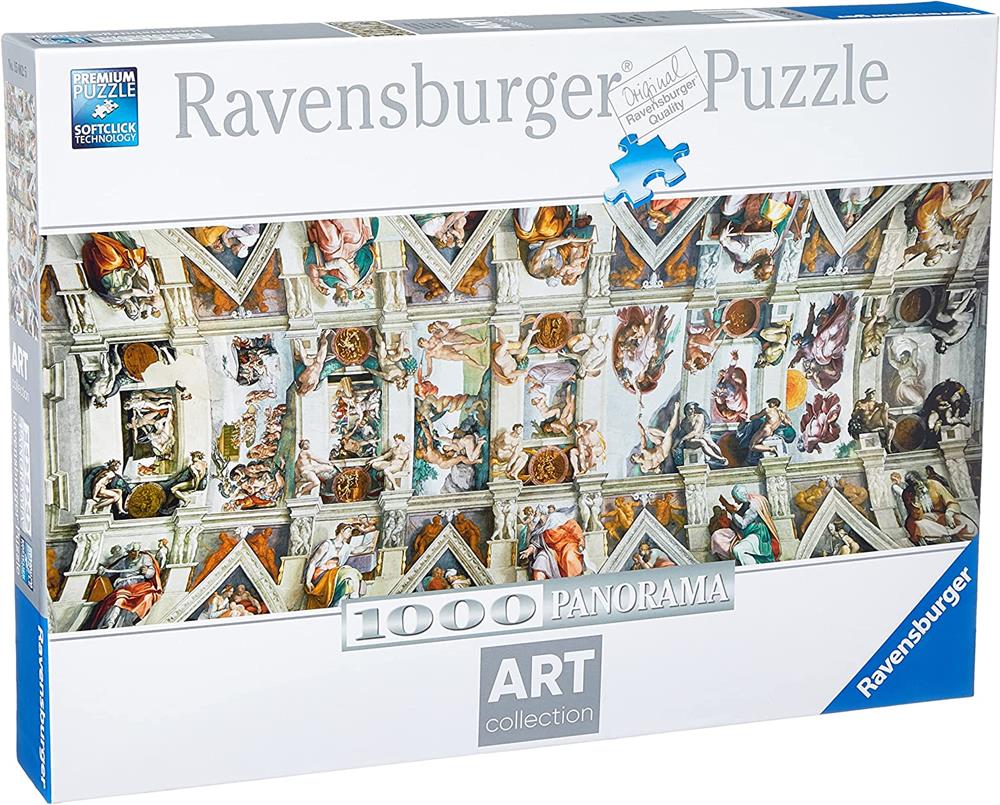 RAVENSBURGER PUZZZLE PANORAMA MICHELANGELO: VOLTA CAPPELLA SISTINA 1000PZ 00042