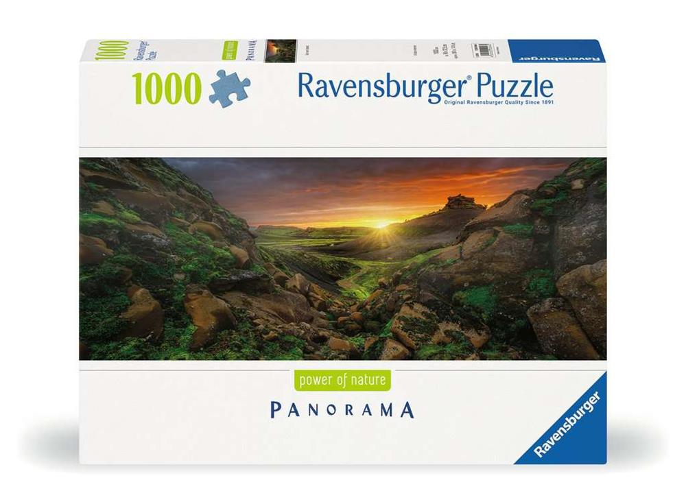 RAVENSBURGER PUZZLE PANORAMA SOLE SOPRA L’ISLANDA 1000 PZ 00046