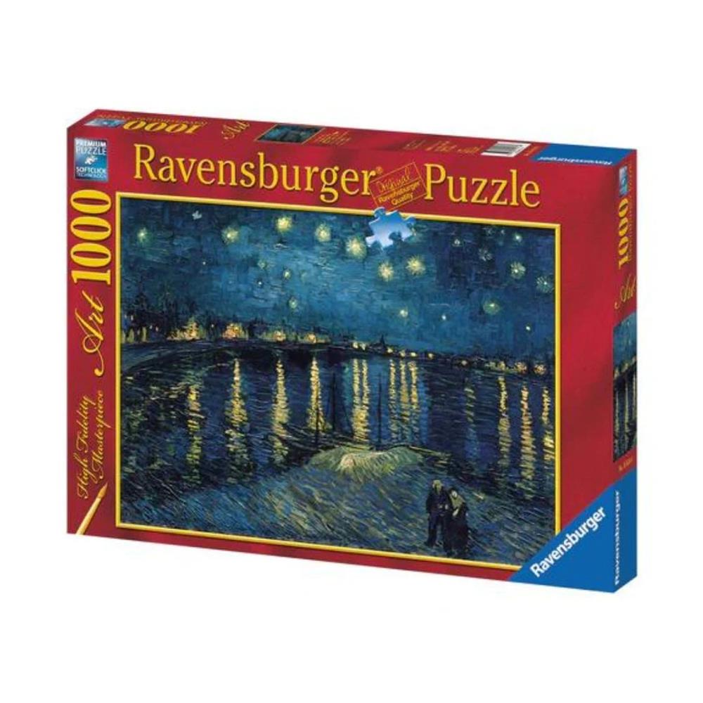 RAVENSBURGER PUZZLE VAN GOGH - NOTTE STELLATA SUL RODANO 1000 PZ 00064