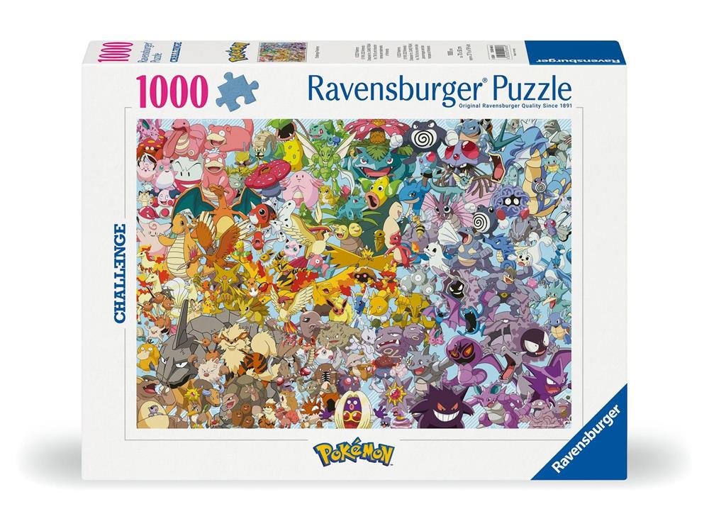 RAVENSBURGER PUZZLE CHALLENGE POKÉMON 1000 PZ 00460