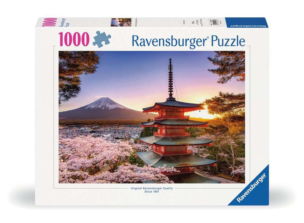 RAVENSBURGER PUZZLE CIGLIEGI IN FIORE E MONTE FUJI 1000 PZ 0582