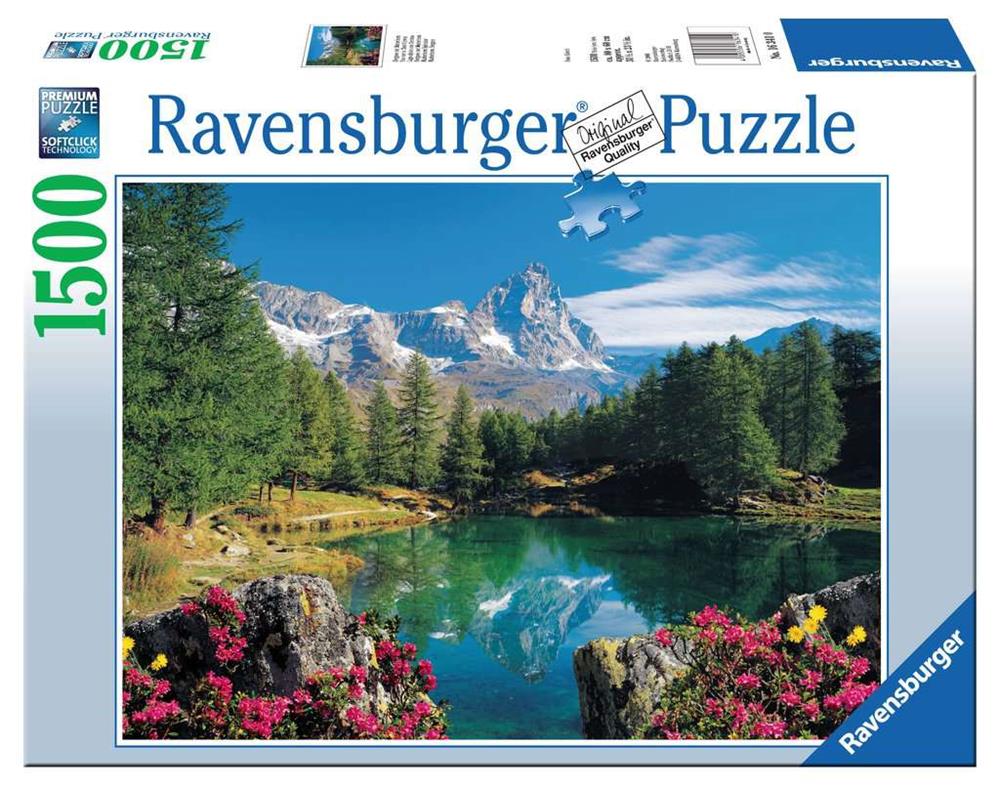 RAVENSBURGER PUZZLE LAGO ALPINO CON CERVINO 1500 PZ 00711