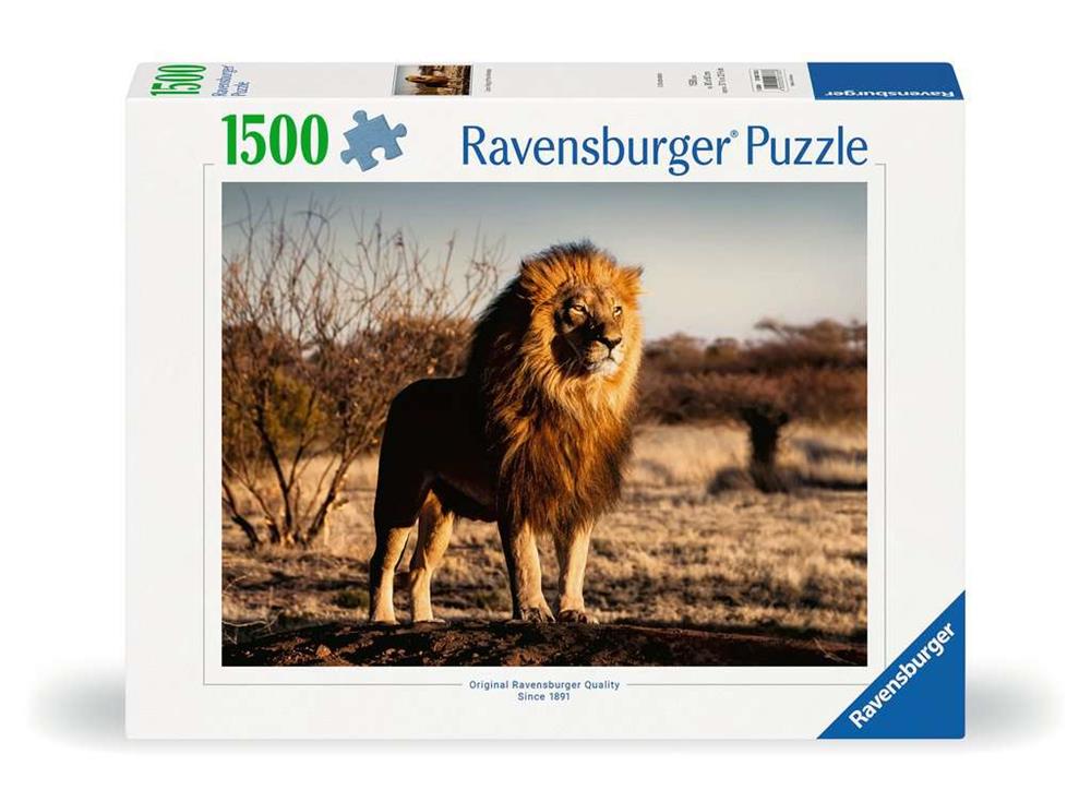 RAVENSBURGER PUZZLE IL LEONE RE DEGLI ANIMALI 1500 PZ 00733