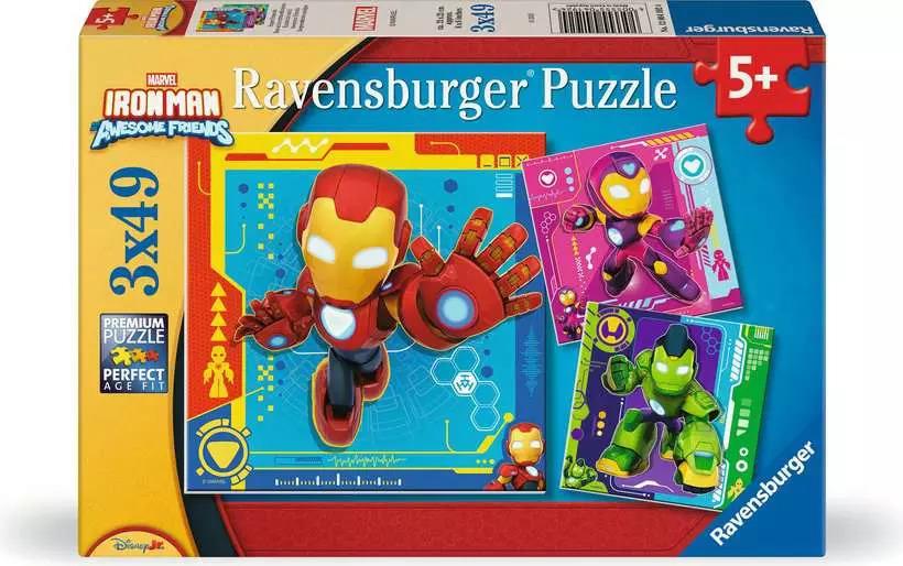 RAVENSBURGER PUZZLE IRON MAN E HIS AWESOME FRIENDS 3X49 PZ 04192