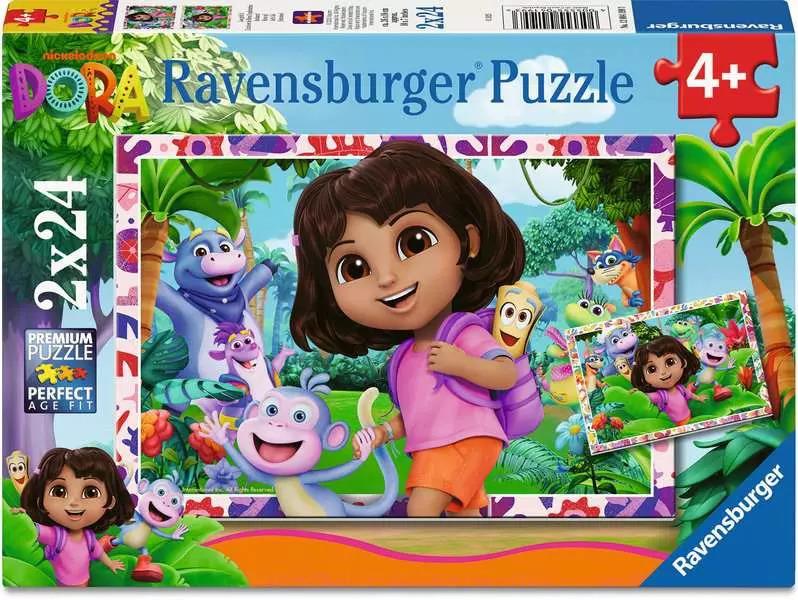 RAVENSBURGER PUZZLE DORA L'ESPLORATRICE  2X24 PZ 04199