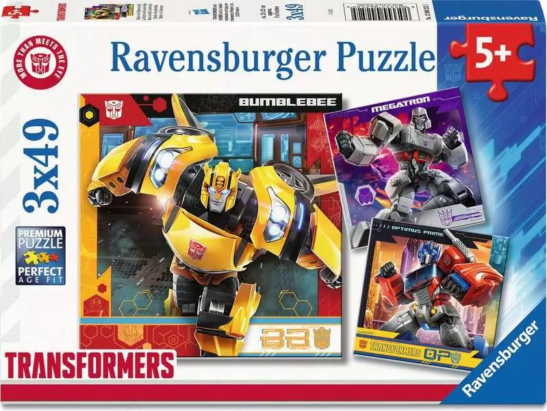 RAVENSBURGER PUZZLE TRANSFORMERS 3X49 PZ 04252