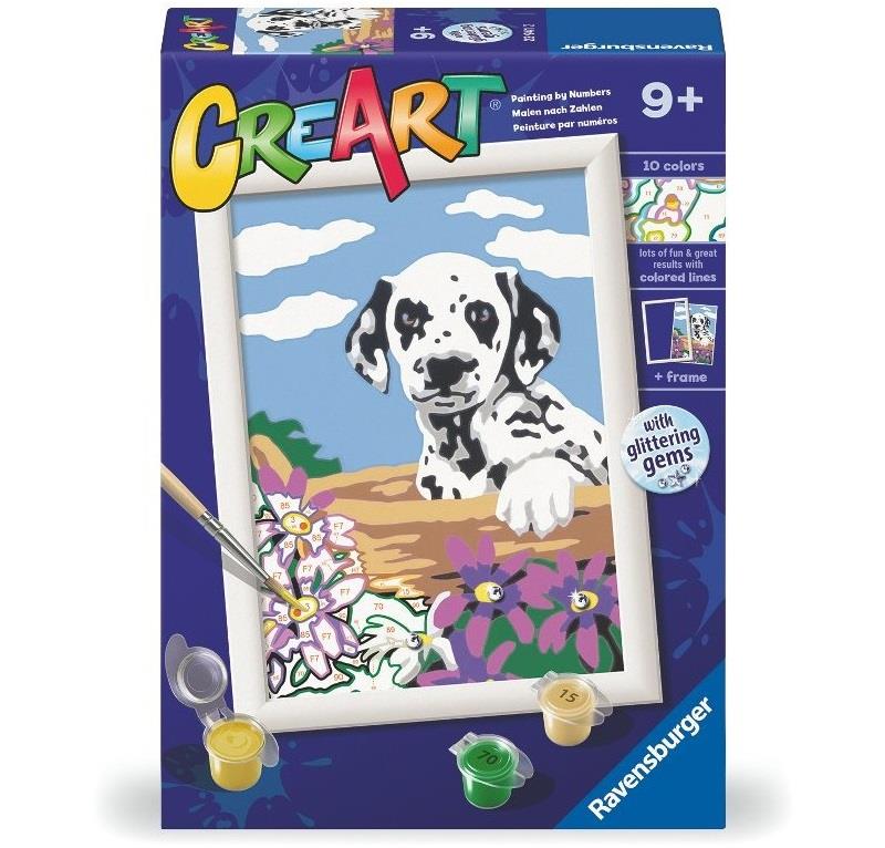 RAVENSBURGER CREART SERIE E CLASSIC DALMATA CON FIORI 23941