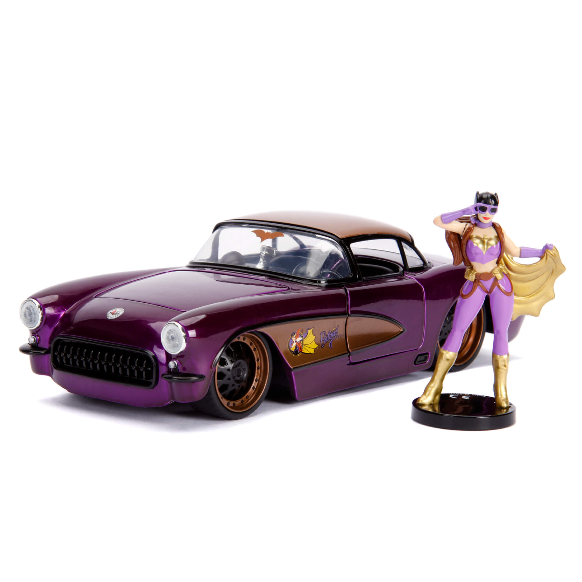 JADA DC COMICS BOMBSHELLS BATGIRL 1957 CHEVY CORVETTE 1:24 255007