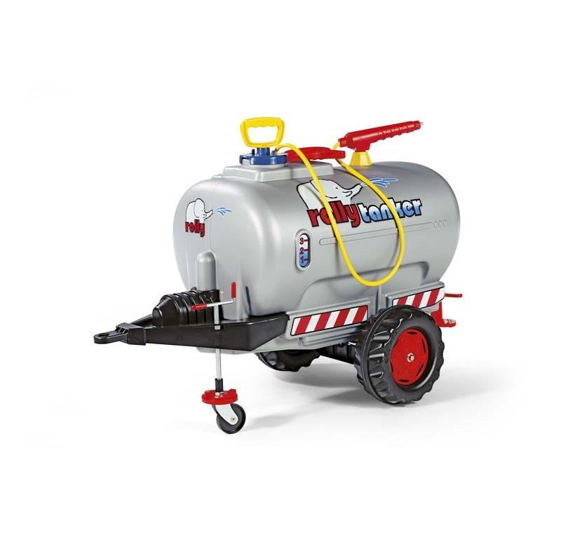 ROLLY TOYS ROLLYTANKER RIMORCHIO SERBATOIO PER TRATTORI A PEDALI METALLIZZATO CON POMPA cod. 122776