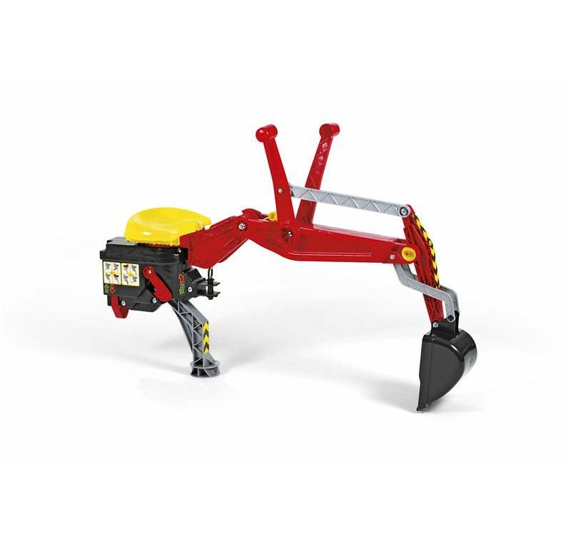 ROLLY TOYS ROLLYBACKHOE ESCAVATORE POSTERIORE CON FERMO ROSSO cod. 409327