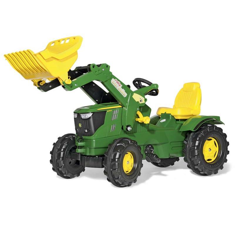 ROLLY TOYS ROLLYFARMTRAC TRATTORE JOHN DEERE 6210R CON BENNA 611096