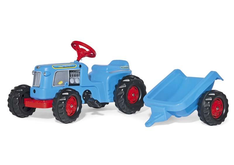 ROLLY TOYS  ROLLYKIDDY CLASSIC TRATTORE BLU CON RIMORCHIO 620012