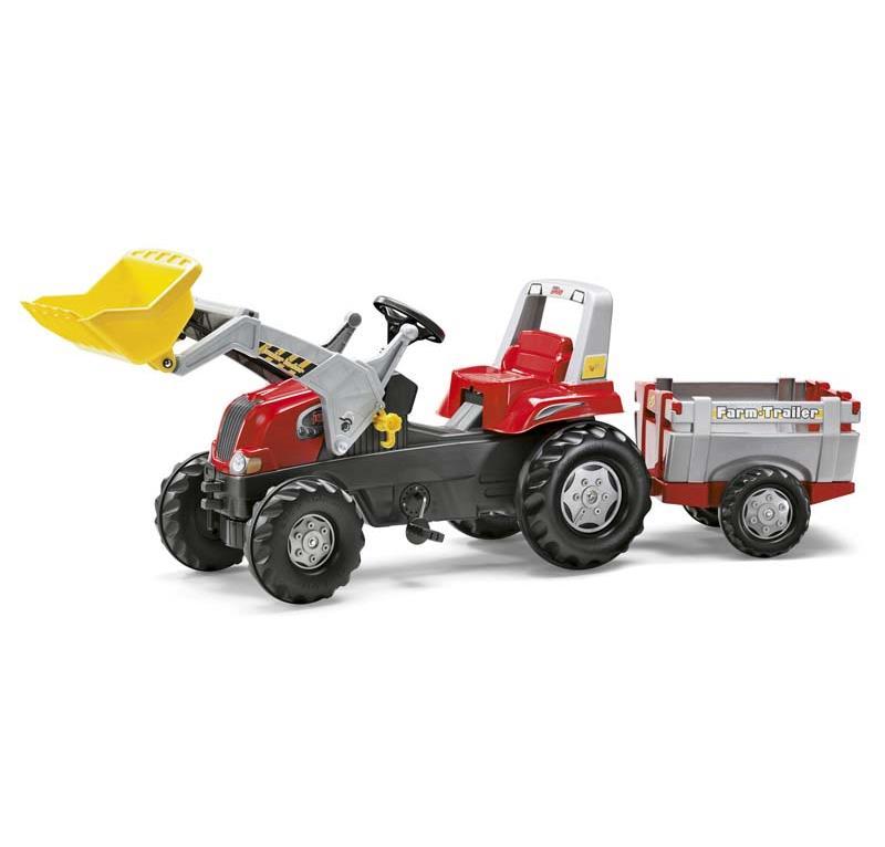 ROLLY TOYS ROLLYJUNIOR RT TRATTORE CON RUSPA E RIMORCHIO 811397