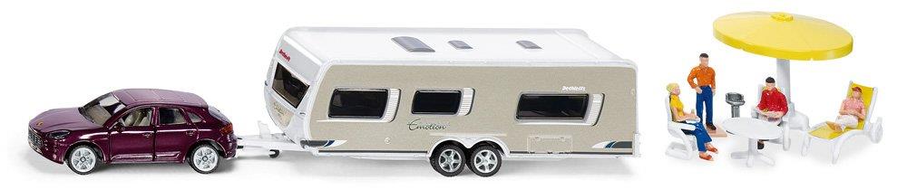 SIKU 2542 D/C AUTO C/CARAVAN  1:55