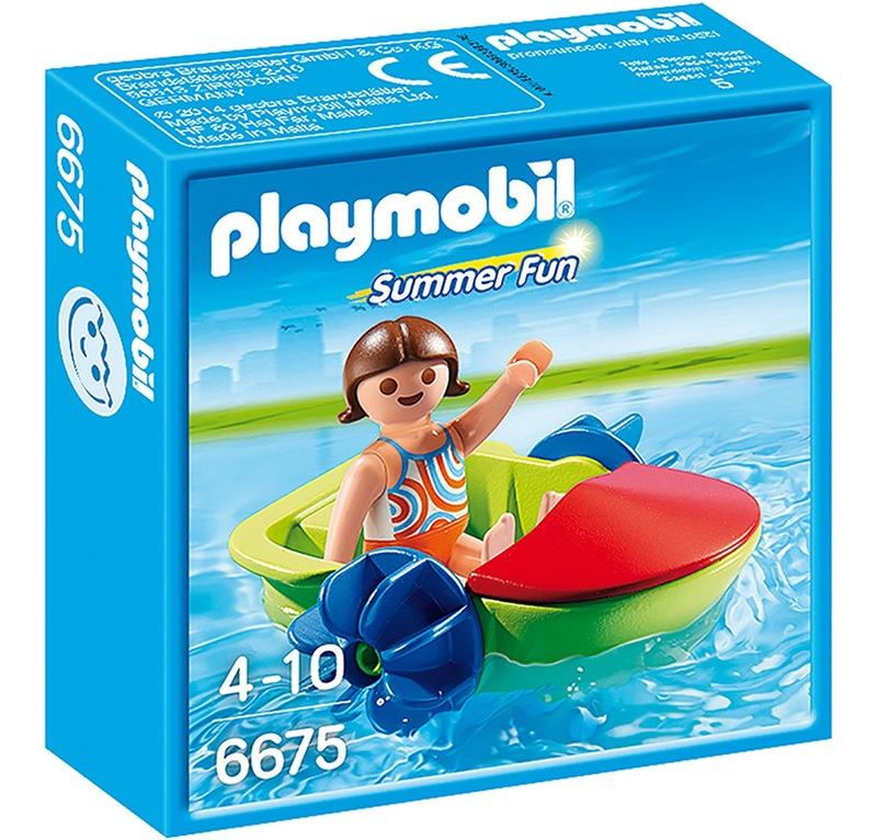 PLAYMOBIL RAGAZZA CON FUN BOAT 6675