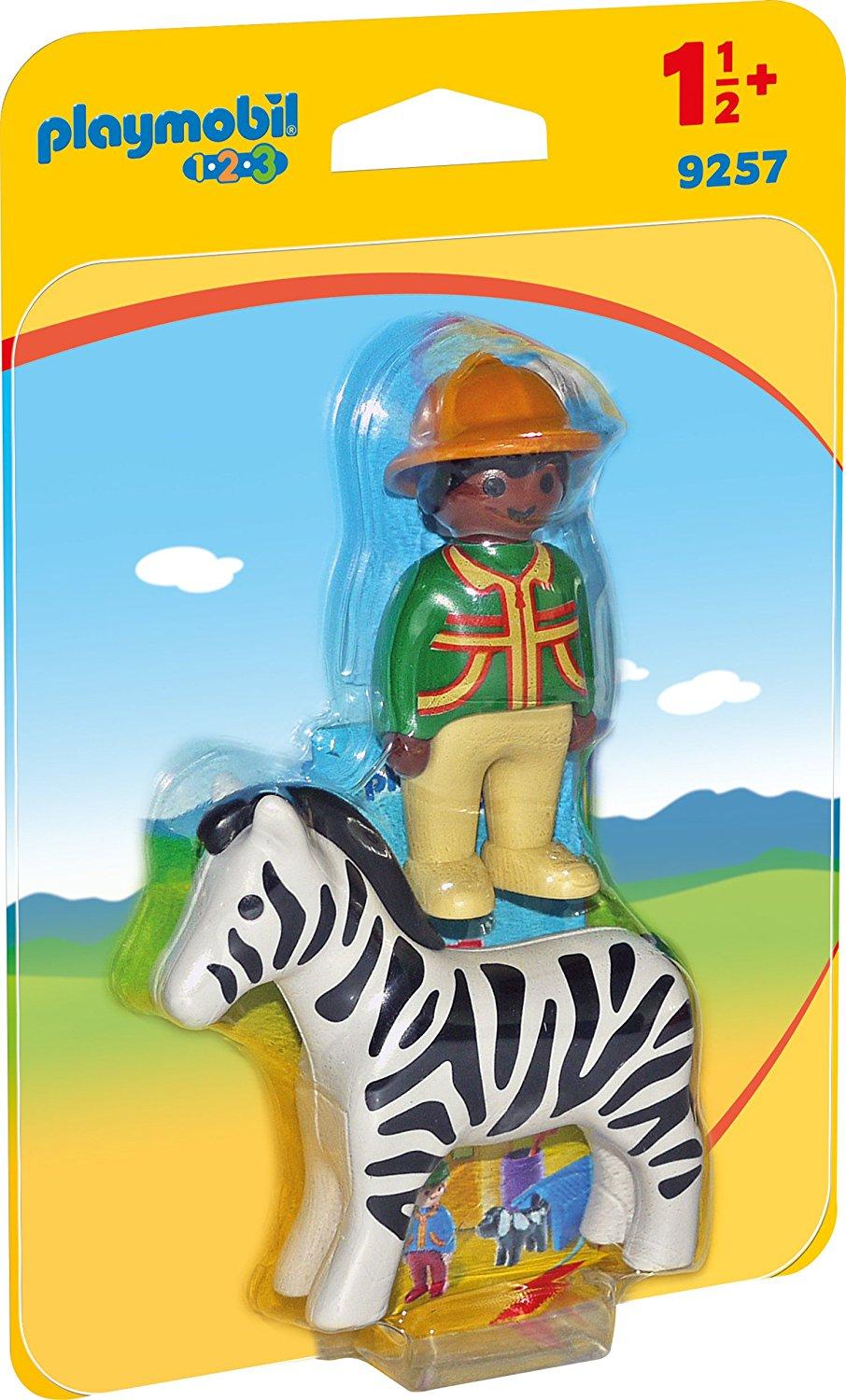 PLAYMOBIL RANGER CON ZEBRA 1.2.3 9257