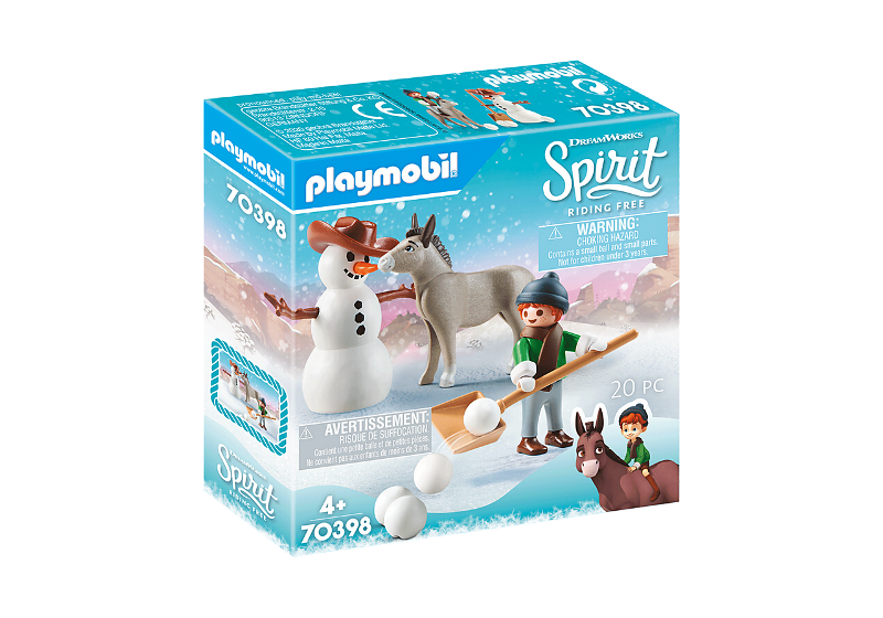 PLAYMOBIL SPIRIT SNIPS, SENOR CAROTA E IL PUPAZZO DI NEVE 70398