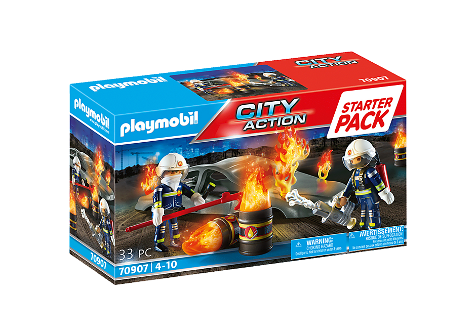 PLAYMOBIL CITY ACTION STARTER PACK ESERCITAZIONE DEI POMPIERI 70907