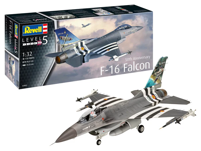 REVELL F-16 FALCON CINQUANTESIMO ANNIVERSARIO 03802