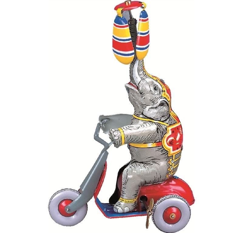 WILESCO ELEFANTE IN SCOOTER 10257