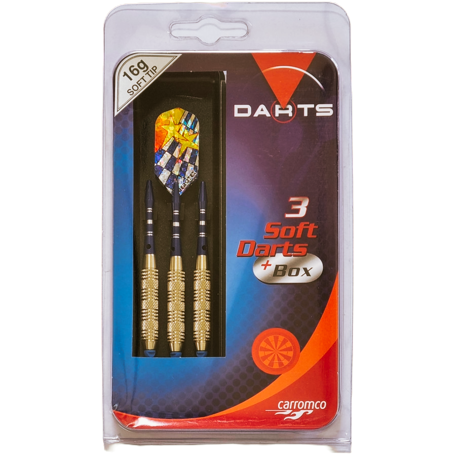 CARROMCO SOFT DART SET JUPITER, BRASS 87720