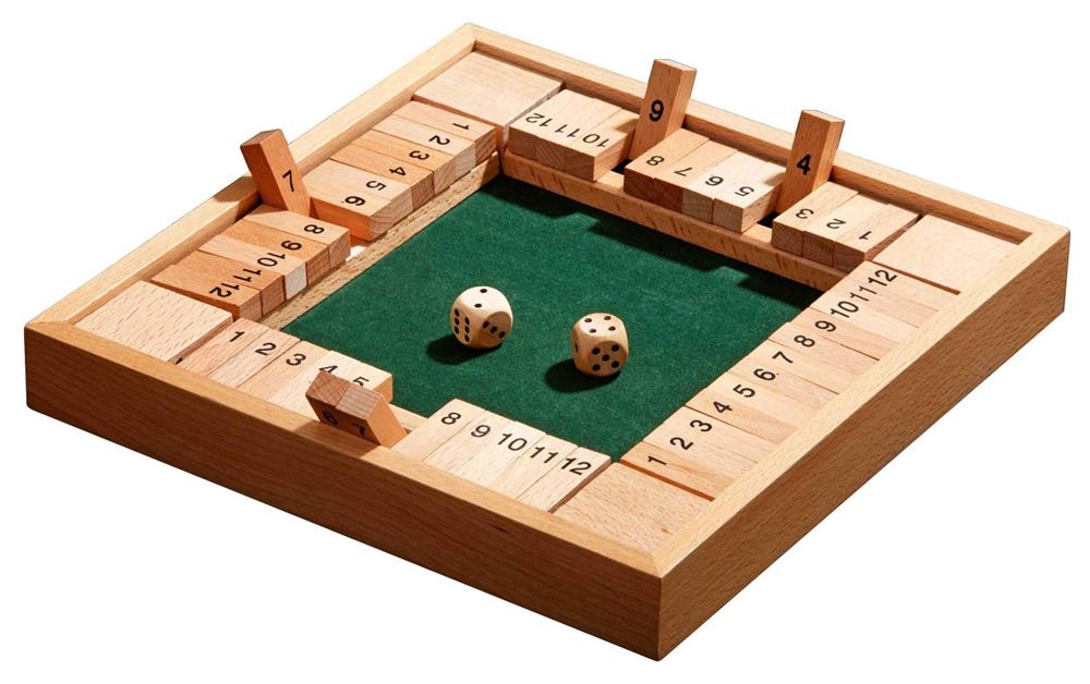 PHILOS GIOCO SHUT THE BOX, CHIUDI LA SCATOLA, 12 NUMERI, VARIANTE 4 3281